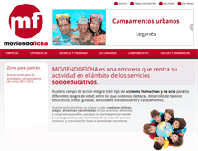 Tablet Screenshot of moviendoficha.com